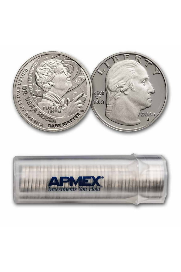 2025-S Vera Rubin Women's Quarter Gem Proof 40-Coin Roll