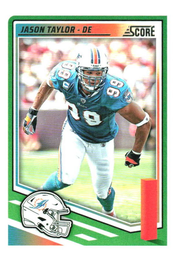 2025 SCORE #175 JASON TAYLOR MIAMI DOLPHINS