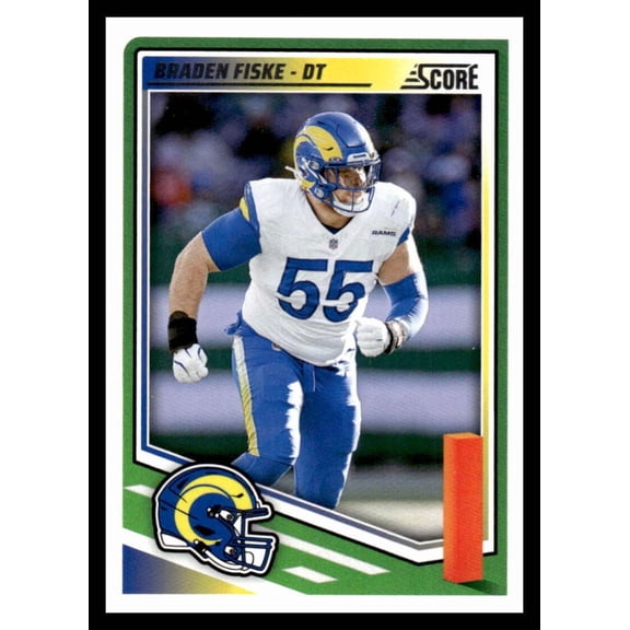 2025 SCORE #263 BRADEN FISKE LOS ANGELES RAMS