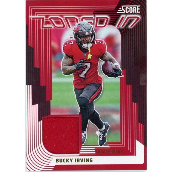 2025 SCORE ZONED IN JERSEYS #5 BUCKY IRVING RELIC TAMPA BAY BUCCANEERS