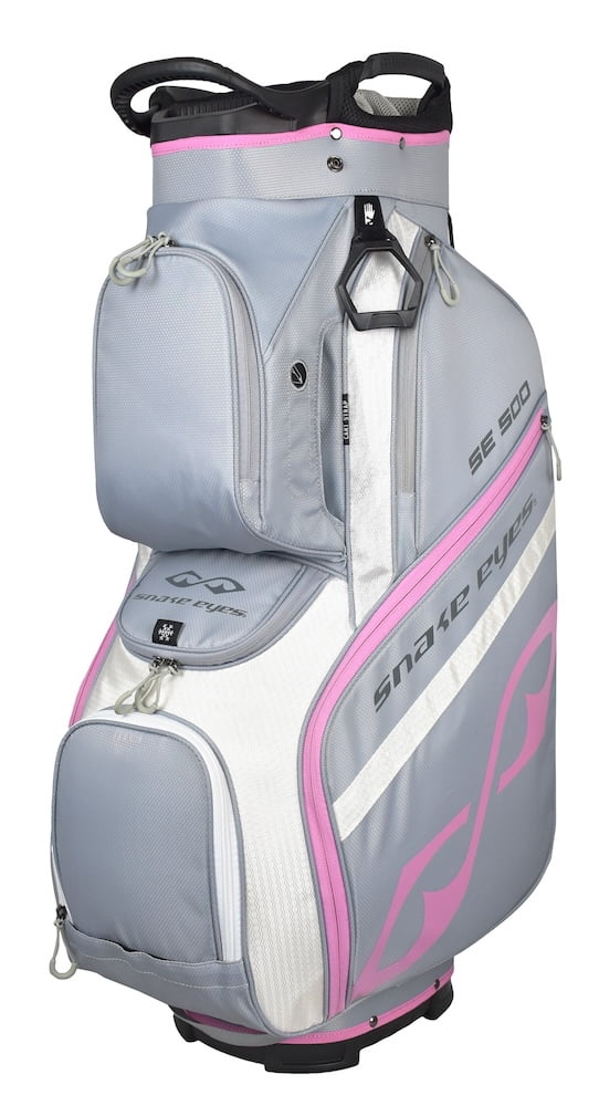 Snake Eyes Golf Ladies SE500 Cart Bag Gray/Pink