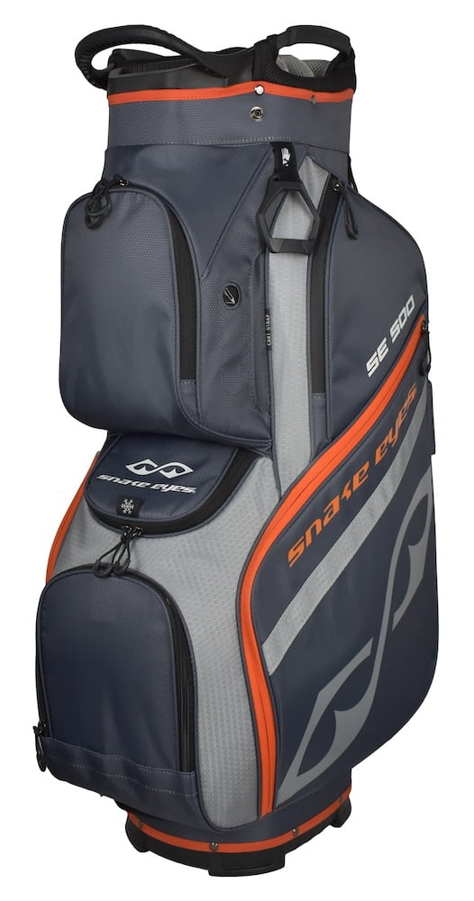 Snake Eyes Golf SE500 Cart Bag Dark Gray/Light Gray/Orange