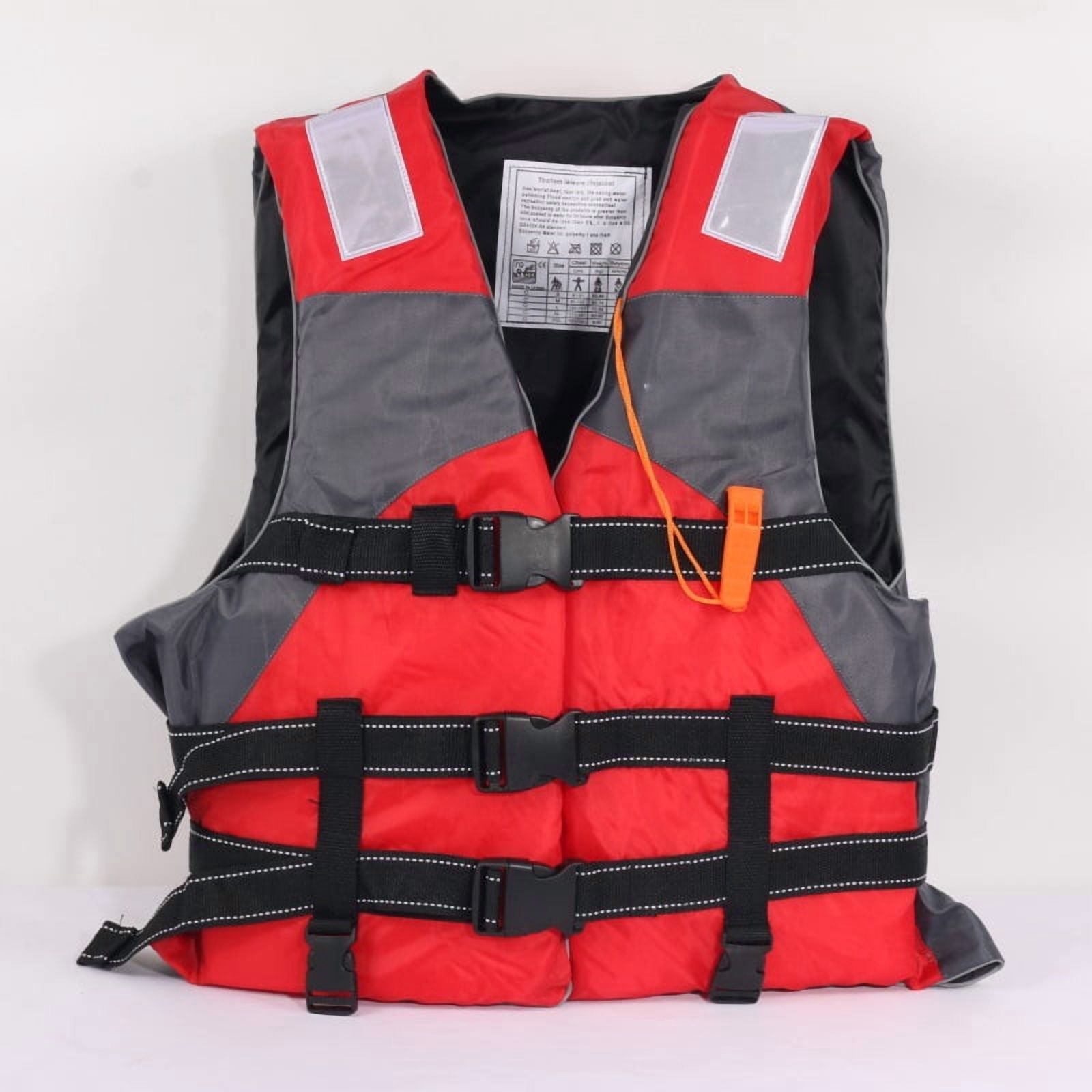 2025 Safety belt, adult and children's life jacket, waterproof belt, survival whistle, water sports vest, easily adjustable and portable