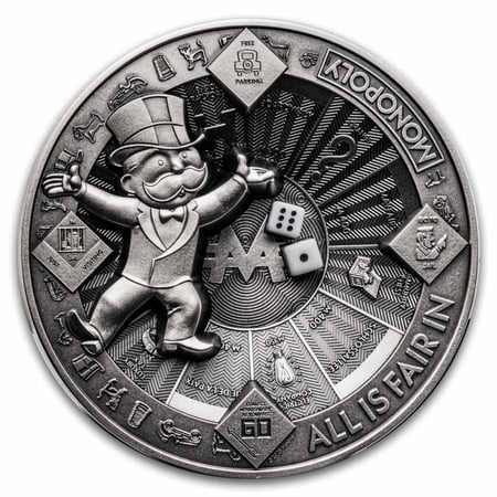 2025 Samoa 10 oz Silver Monopoly Multi Layer Coin (w/ Box & COA)