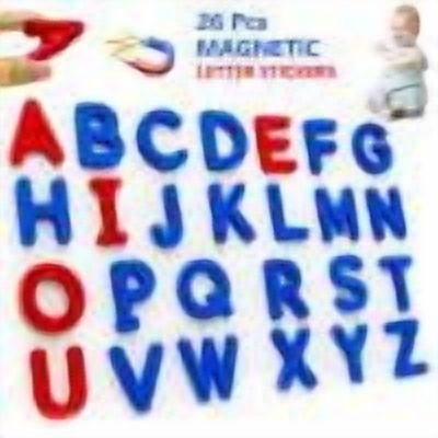 Magnetic Alphabet Stickers Set, Red/Blue English Letters, EVA Foam Educational Toy, Fridge Learning Tool, Early Literacy & Color Recognition for Toddlers