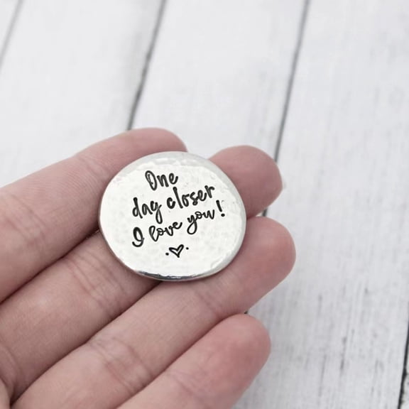 Under $5 Personalized Stainless Steel Pocket Coins Decision Making Fortunes Coins Engraved Lover And Friend - J