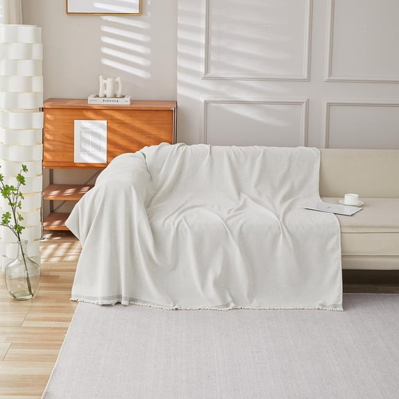 2025 Savings! PRETXORVE Sofa Cover, Soothing Home Sofa Covers, Four-season Universal Herringbone Sofa Towel