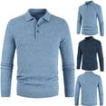 2025 Savings Up to 60 off Clear! Mens Knit Shirts Casual Long Sleeve
