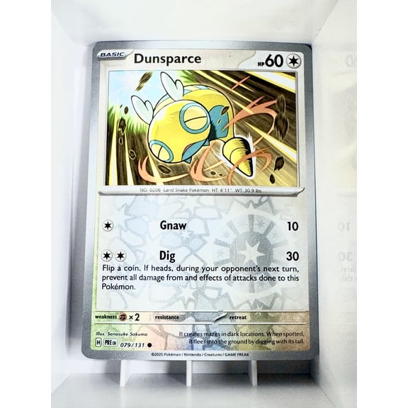 2025 Scarlet & Violet Prismatic Evolutions Dunsparce Reverse Holo #79/131