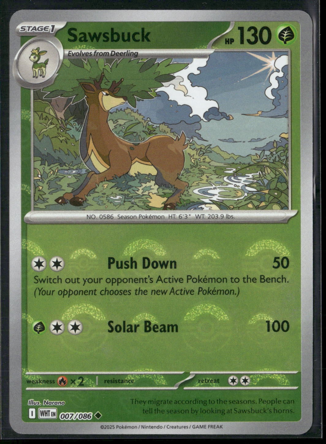 deer pokemon card Pokemon - Stantler (91/122)