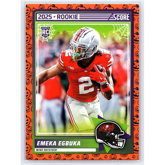 2025 Score-A-Treat Emeka Egbuka Tampa Bay Buccaneers RC #2 Football Card