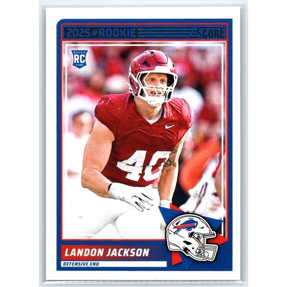2025 Score Landon Jackson #87 RC Buffalo Bills NFL FOOTBALL Trading Card