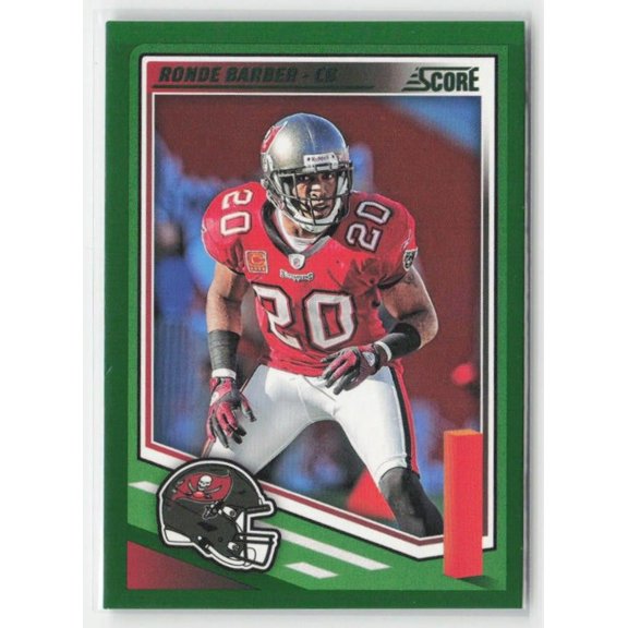 2025 Score Ronde Barber #298 Near Mint or Better Tampa Bay Buccaneers Football Card