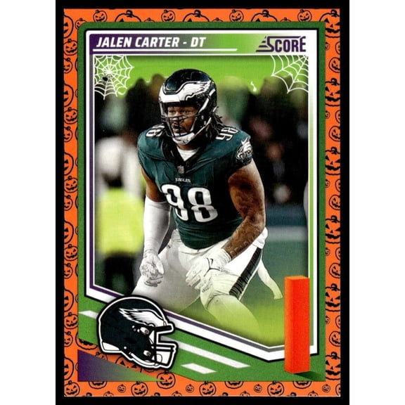 2025 Score Trick or Treat Jalen Carter #64 NM-MT Philadelphia Eagles Football Card Philadelphia Eagles NFL Football Trading Card