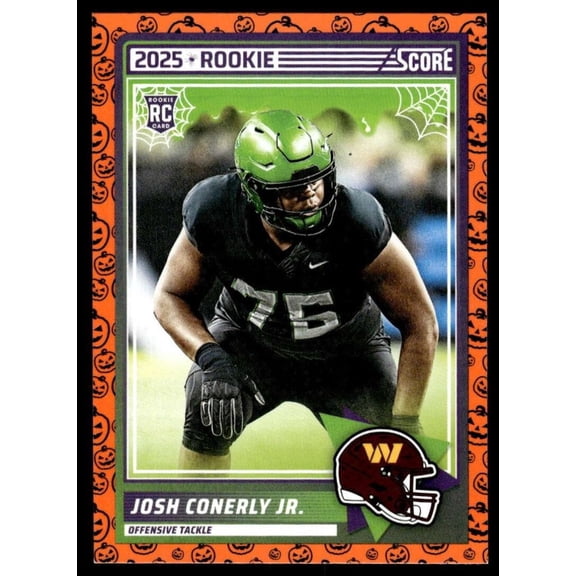 2025 Score Trick or Treat Josh Conerly Jr #100 Football Card Washington Commanders NM-MT Washington Commanders NFL Football Trading Card