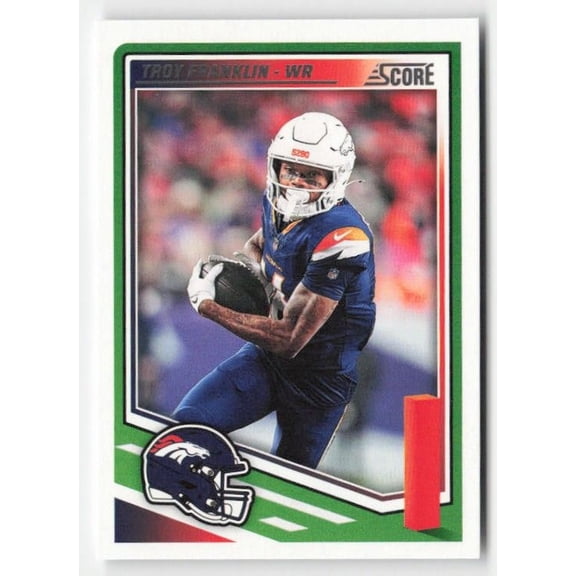 2025 Score Troy Franklin #15 Denver Broncos Football Card Near Mint