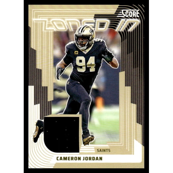 2025 Score Zoned In Jerseys #18 Cameron Jordan NM-MT MEM New Orleans Saints Football Trading Card