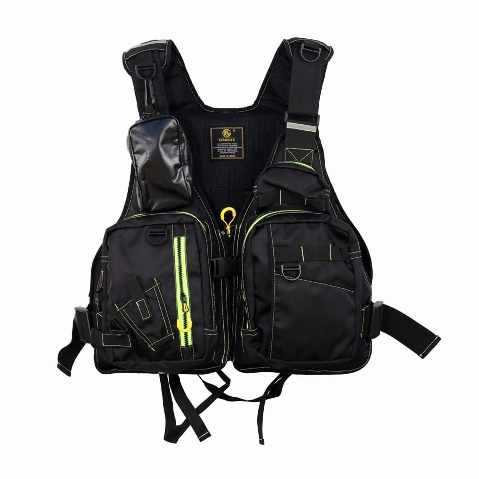 2025 Sea Fishing Life Jacket, Rock Fishing Lure Fishing Vest for Adults, Multi-pocket, Large Buoyancy, Foam Detachable, Surfing and Water Sports General Use