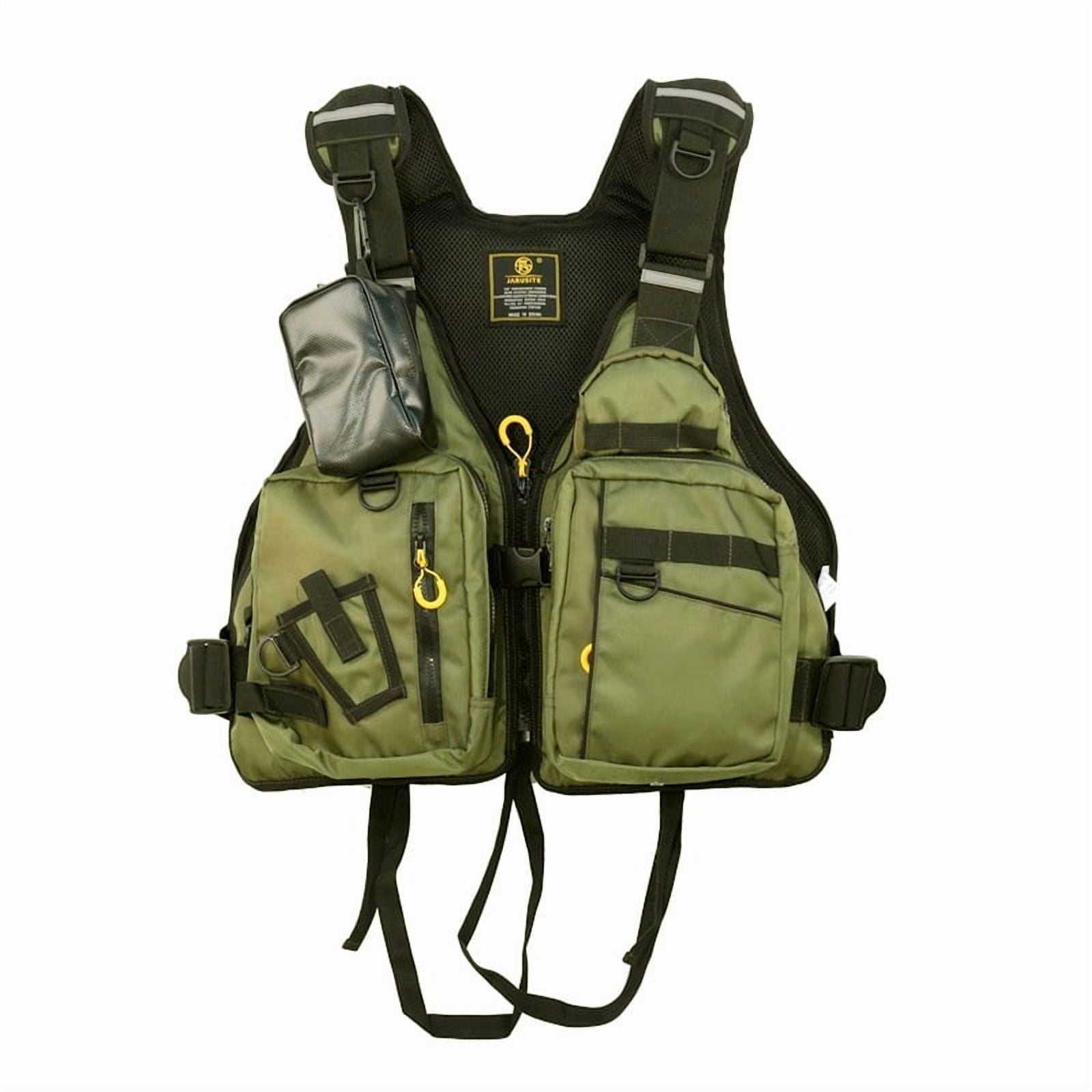 2025 Sea Fishing Life Jacket, Rock Fishing Lure Fishing Vest for Adults, Multi-pocket, Large Buoyancy, Foam Detachable, Surfing and Water Sports General Use
