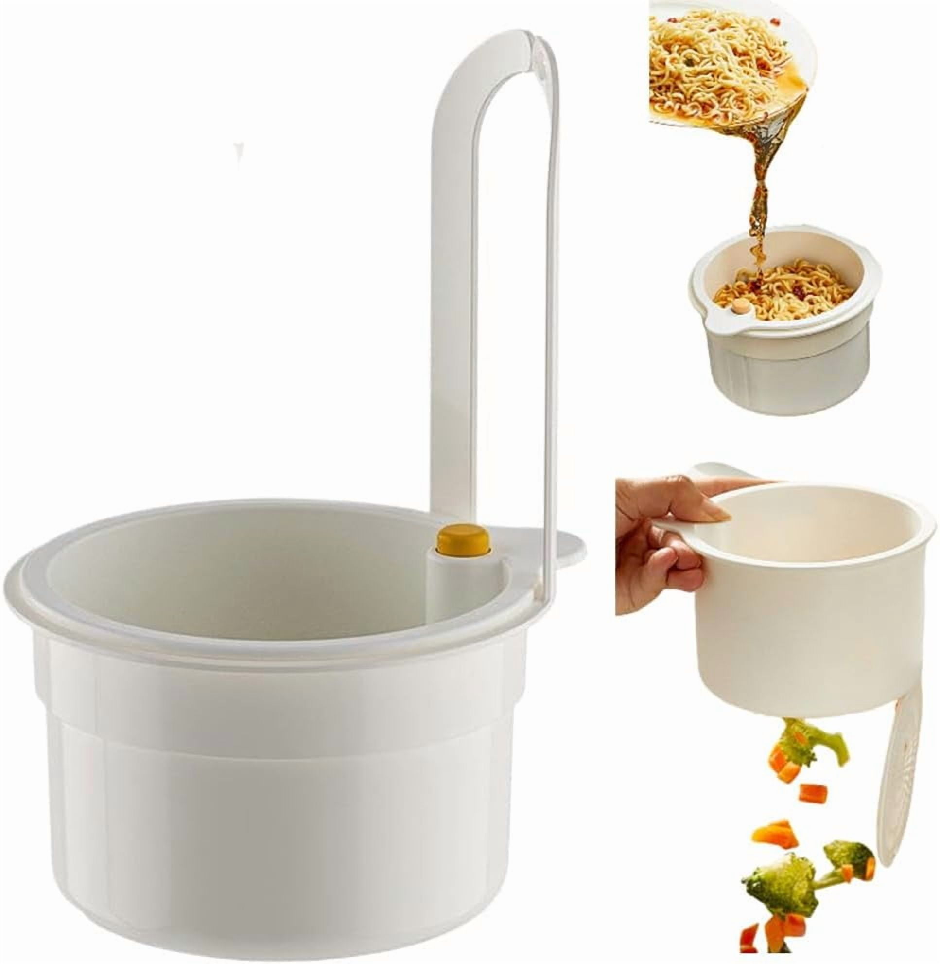 Kitchen White Plastic Garbage Catcher Drain Mesh Sink Strainer 4 In 1