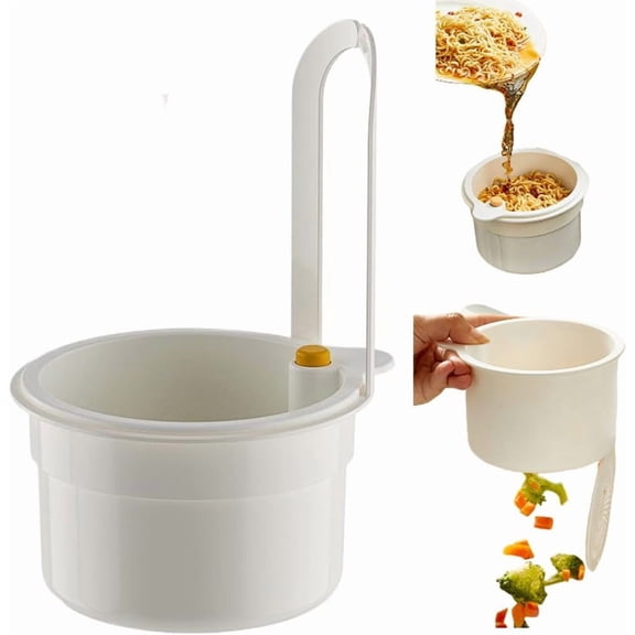 2025 Self-Cleaning Kitchen Sink Food Waste Catcher Faucet Hanging, Upgraded Sink Strainer Basket, Press Automatic Dumping Kitchen Draining Basket, Easy Drain Filter with Bottom Release
