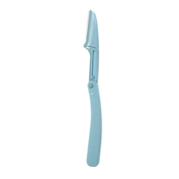 2025-Single blue [opp bag] (C) $ Single folding eyebrow trimmer eyebrow razor female anti-scratch beginner set with replaceable blade