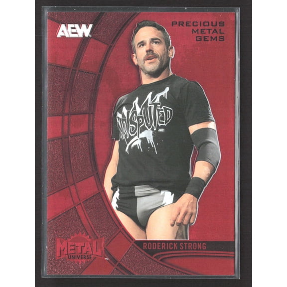 2025 Skybox AEW Metal Universe Roderick Strong #3 Precious Gems Red /100