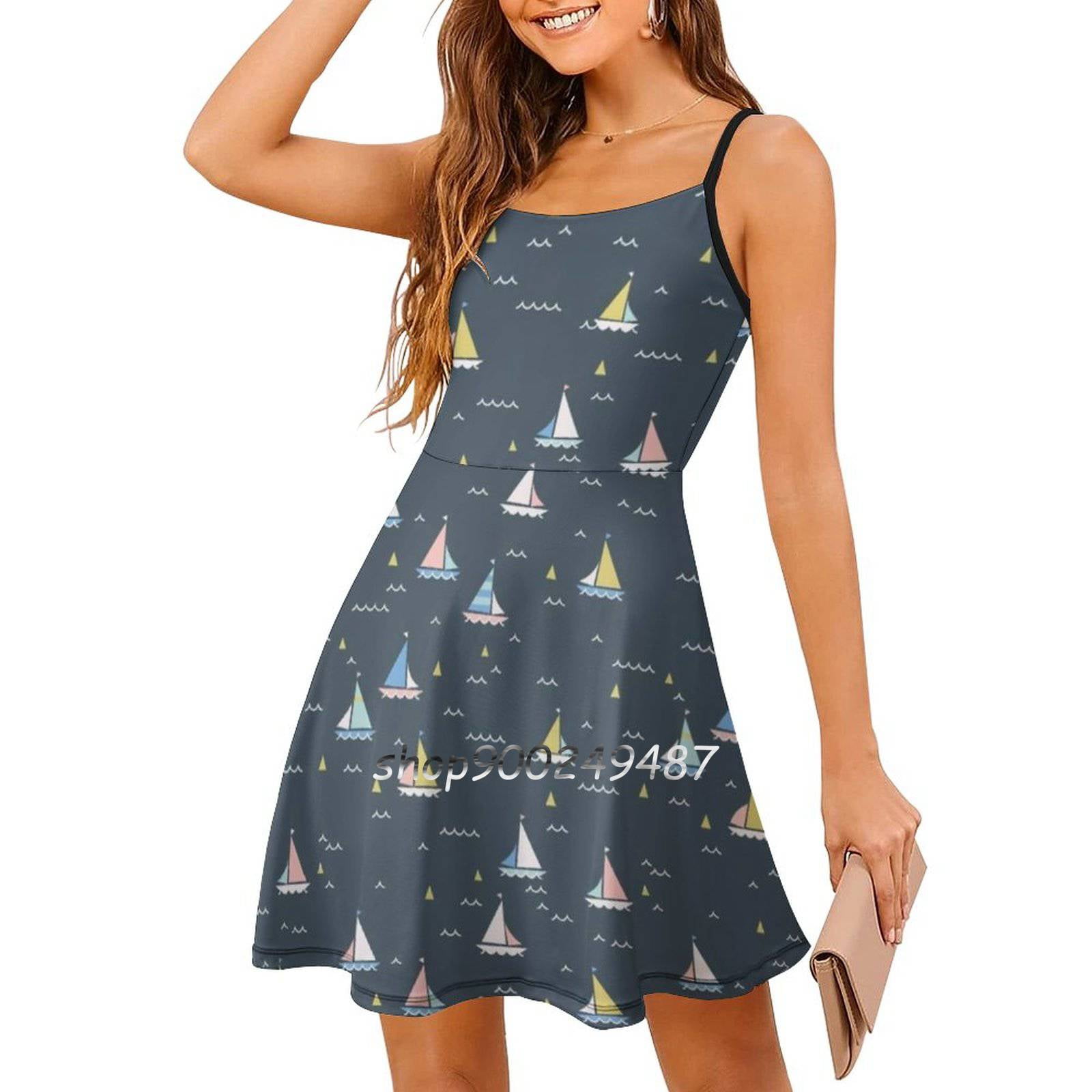 2025 Small Boats Evening Party Dresses Midi Dress Female Sweet One ...