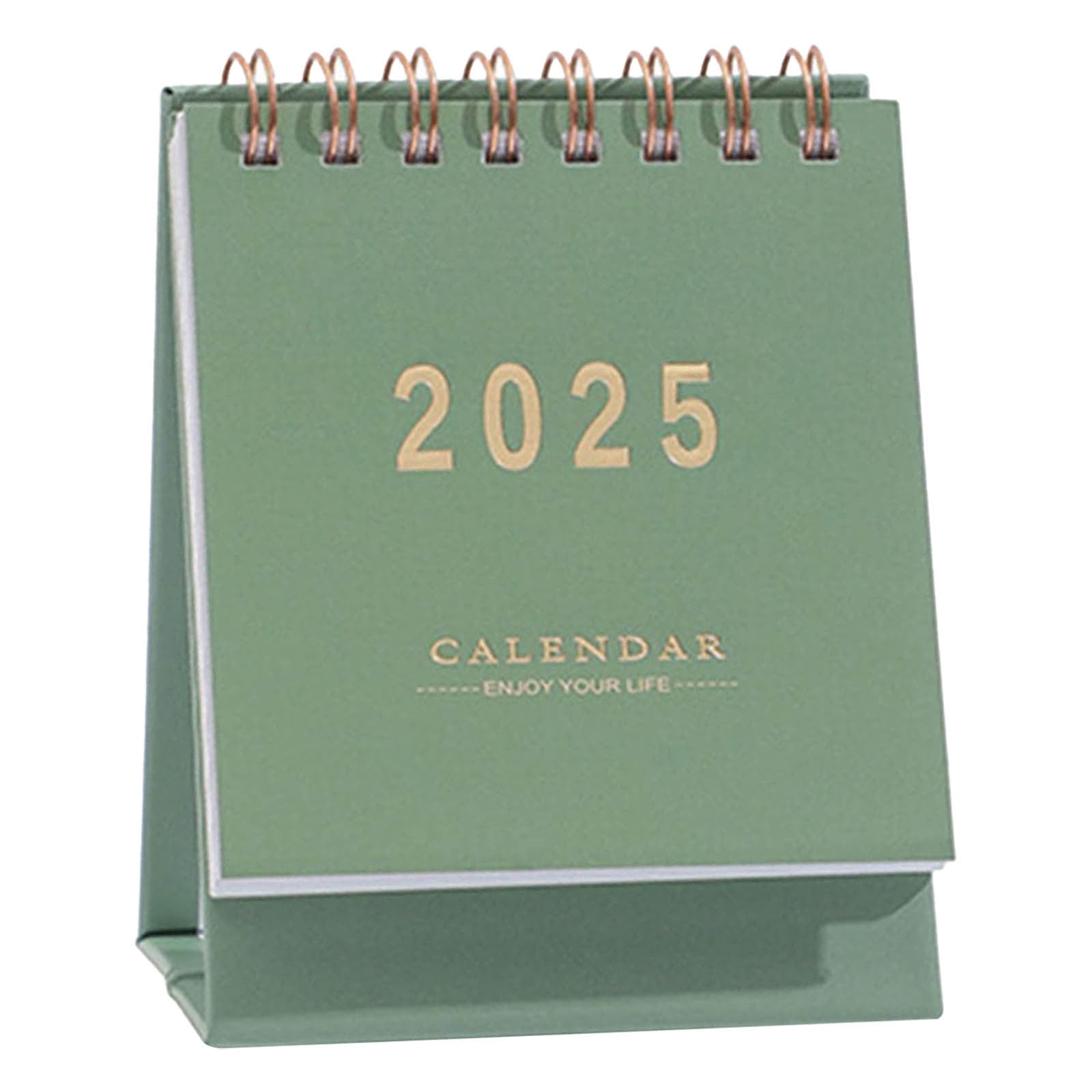 2025 Small Metal Ring Vertical Flip Desktop Calendar | Home, School ...
