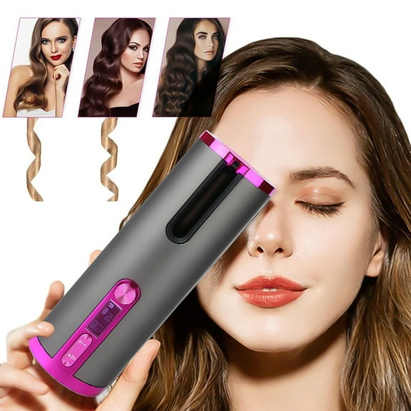 2025 Smart Auto Curling Wand - Wireless/USB Charging Hands-Free Rotation Fast Heat