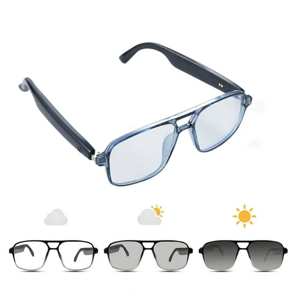 2025 Smart Glasses GS10 Male and Female Color Changing Glasses BT Call Voice Assistant Remote Camera Music Play Intelligent Touch Anti UV