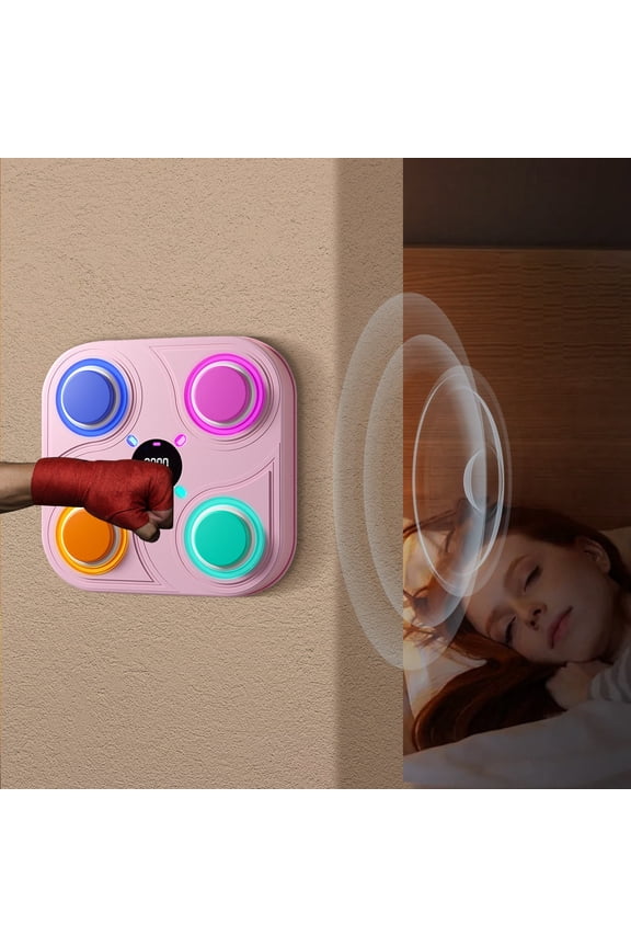2025 Smart Music Boxing Target,Boxing Target for Kids Wall-Mounted Boxing Reaction Target,Interactive Exercise Punching Pad,Home Workout Boxing Target,Punching Pad with Reaction Training