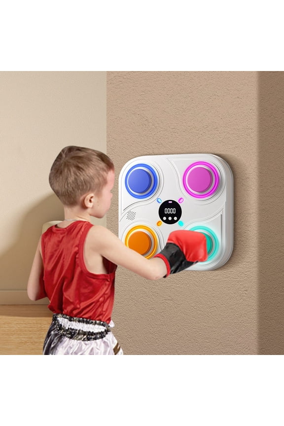 2025 Smart Music Boxing Target,Boxing Target for Kids Wall-Mounted Boxing Reaction Target,Interactive Exercise Punching Pad,Home Workout Boxing Target,Punching Pad with Reaction Training