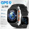 thumbnail image 1 of 2025 Smartwatch: GPS, Compass, Waterproof, Wireless Calling, 100+ Sports Modes, Voice Assistant, Metal Frame, Fashion Bracelet, 1 of 15