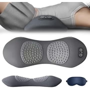 2025 Smooth Spine Triple Fusion Back Massager, 3 in 1 Portable Back Stretcher with Adjustable Traction Vibration Heat for Neck Shoulder Lower Back Support at Home Office Travel Grey