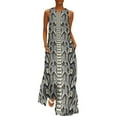 thumbnail image 1 of 2025 Snakeskin Python Dress Summer Classic Faux Animal Print Korean Fashion Casual Long Dresses Vintage Maxi Dress Big Size 4XL, 1 of 1