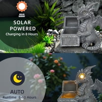 2025 Solar Garden Outdoor Statues Dragon Holding Magic Orb with Solar LED Lights - 2025 Garden Decor Yard Decorations Outdoor for Mom,Women Housewarming Birthday Gifts(1PC)