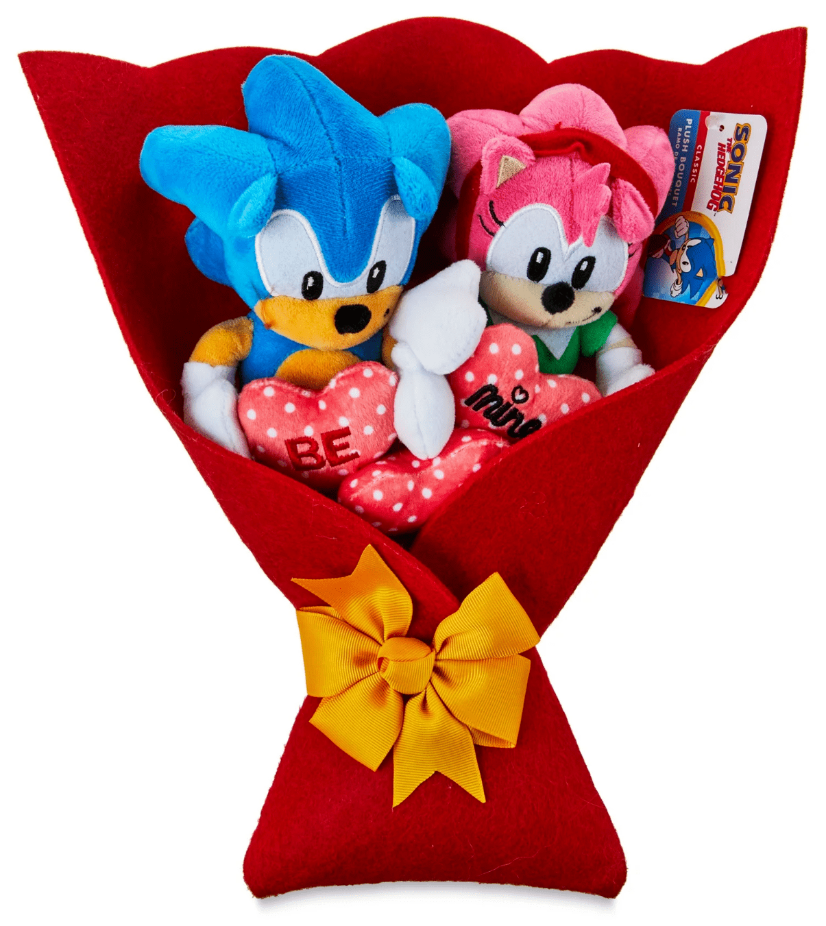 2025 Sonic & Amy 14" VALENTINE'S PLUSH BOUQUET Removable Figures