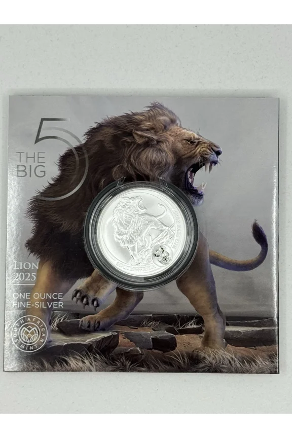 2025 South Africa 1 oz Silver Big 5 III Lion