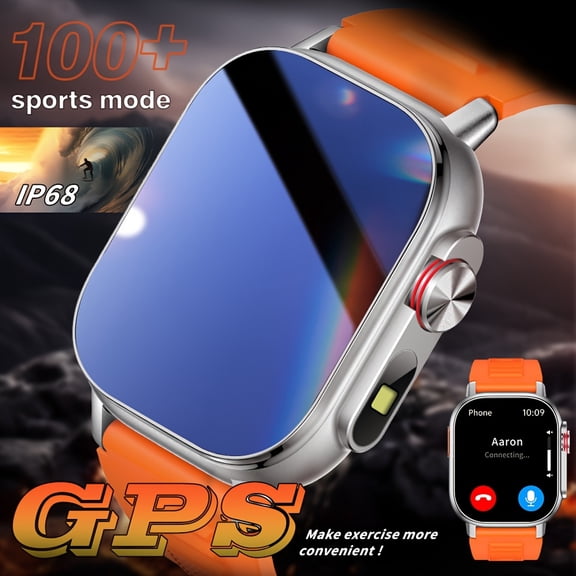 2025 Sports Smartwatch | 2.01" Outdoor Multifunction Display | LED Flashlight/Compass/Barometer | HD Wireless Calling | Message Alerts | Health & Sleep Tracking | iOS & Android Compatible