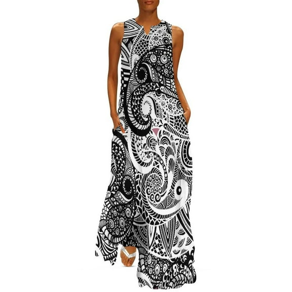 2025 Spring Easter Dress Summer Eggs Bunnies Art Print Street Wear Bohemia Long Dresses Women Modern Maxi Dress Birthday Gift