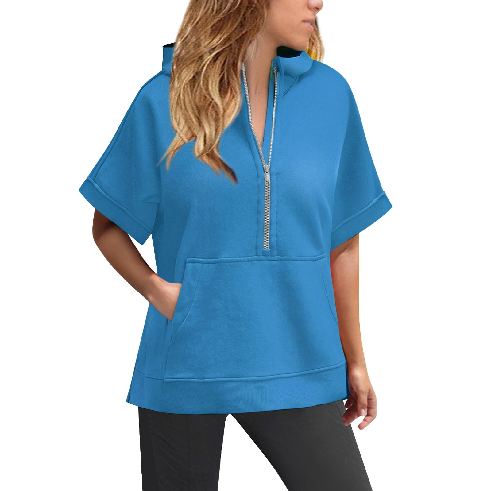 Tight-fitting Shoulder-padded Zipper Turtleneck Sweater main image 0