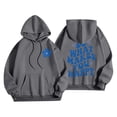 thumbnail image 1 of 2025 Spring Hoodie Dark Gray Hoodie Long Sleeves V-Neck Off The Shoulder Sweater Print Cute Sweater Casual Wear Hoodie(XL), 1 of 6