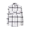 thumbnail image 1 of 2025 Spring New Retro Tassel Long Sleeve Plaid Shirt Coat, Couple Shirt, Unisex Loose Fit, Casual, 1 of 3
