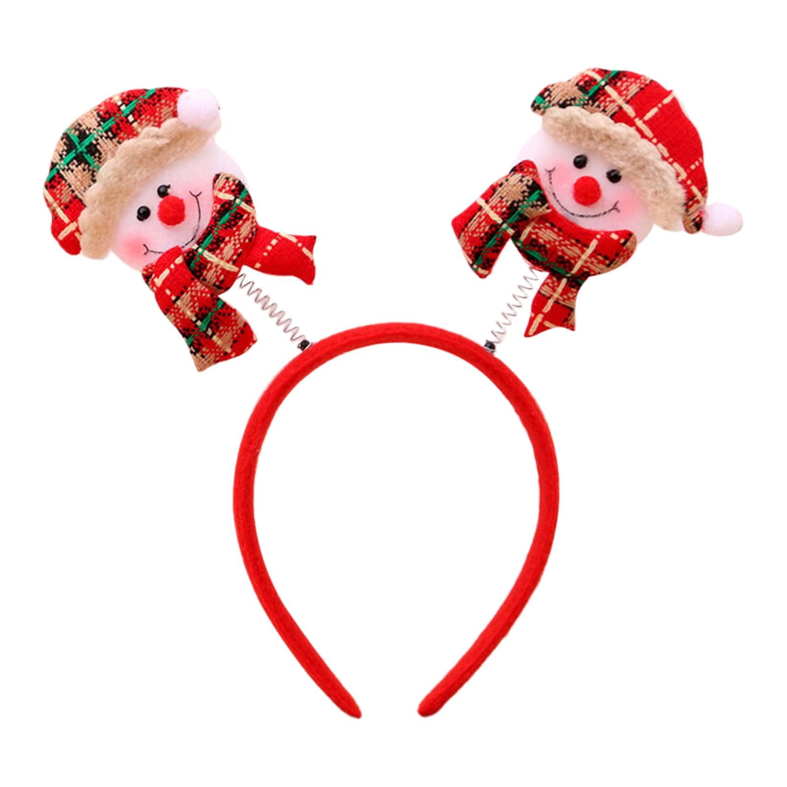 2025 Spring Sales! Barrettes, 12 PCS Holiday Headbands Cute Christmas Head Hat Toppers Great Fun