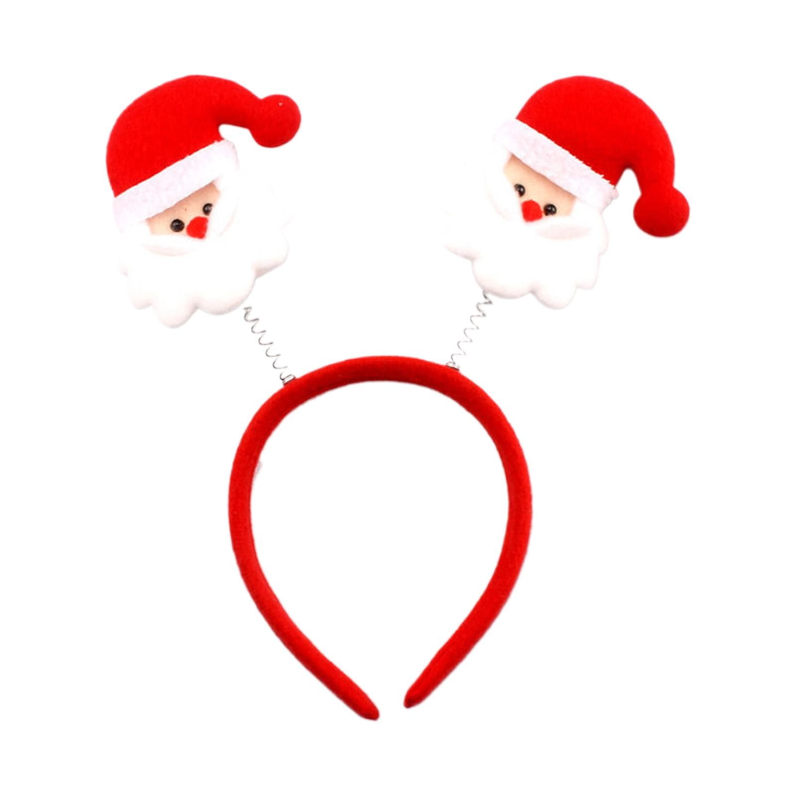 2025 Spring Sales! Barrettes, 12 PCS Holiday Headbands Cute Christmas Head Hat Toppers Great Fun