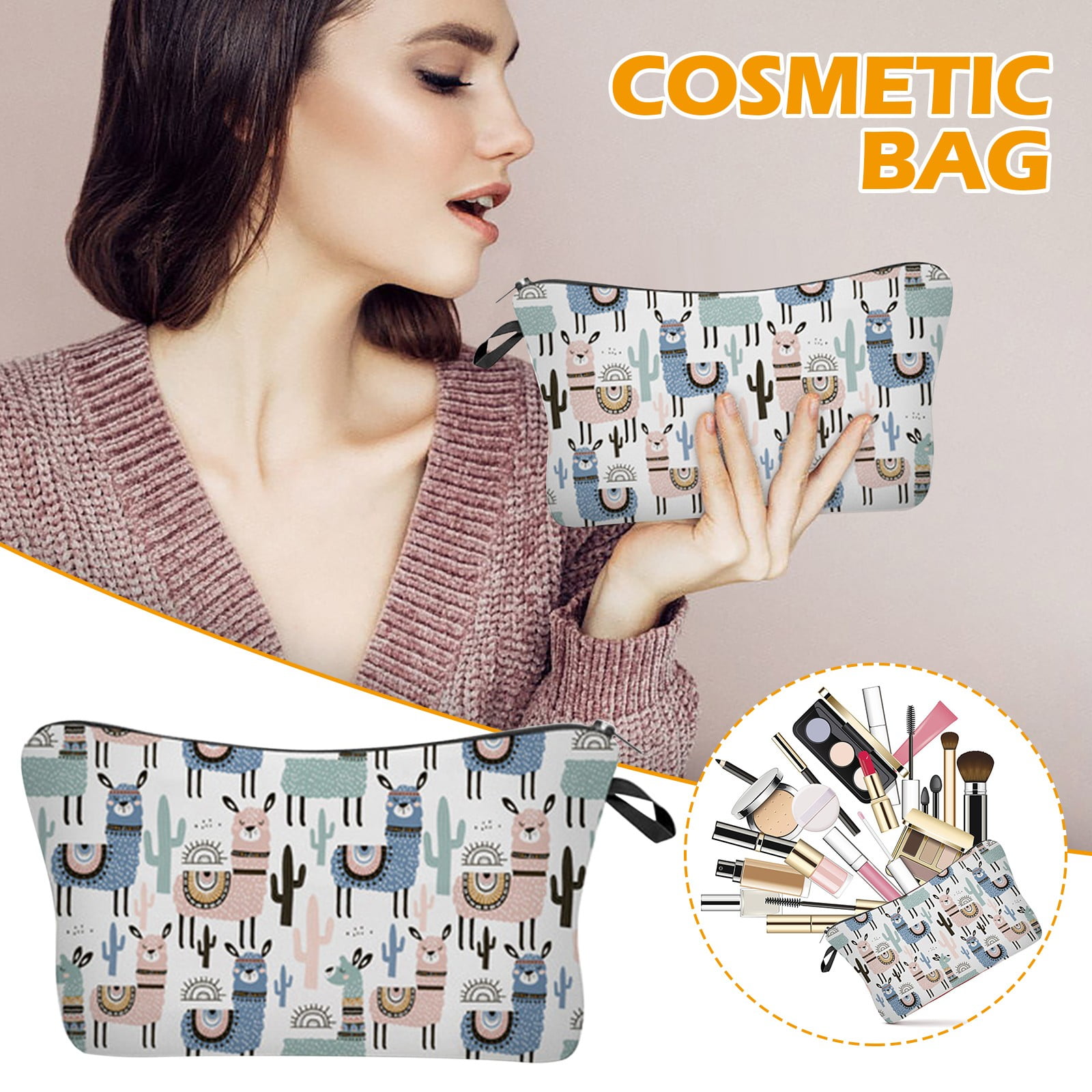 2025 Spring Sales! CosmeticBag, Cosmetic Bag For Women ,Adorable Roomy