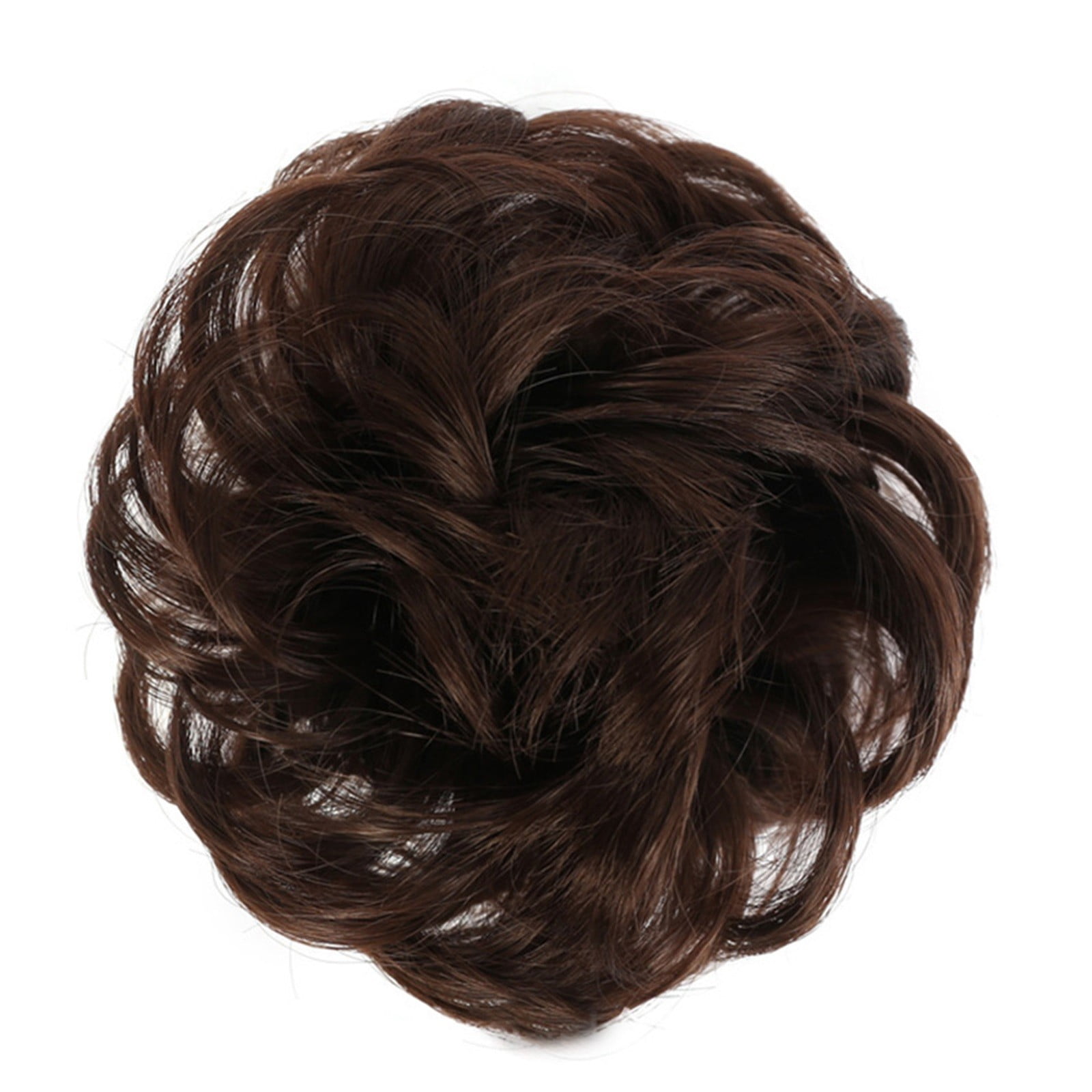 2025 Spring Sales! wig, Curly Bun Extension Messy Bun Hair Piece