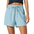 thumbnail image 1 of 2025 Spring/Summer Light Yoga Shorts Two Piece Quick Drying Gym Shorts, Loose Fit with Pockets, for Women, 1 of 3
