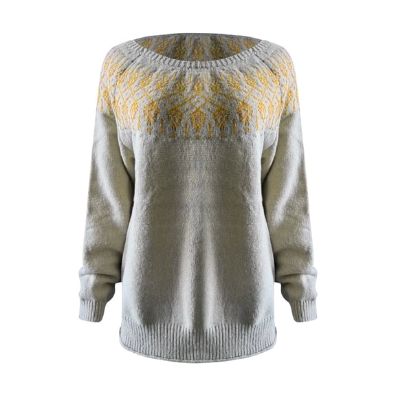 2026 Spring Sweater Grey Sweater Long Sleeves Round Neck Grey Cardigan Solid Color Cute Hoodie Running Hoodie(L)